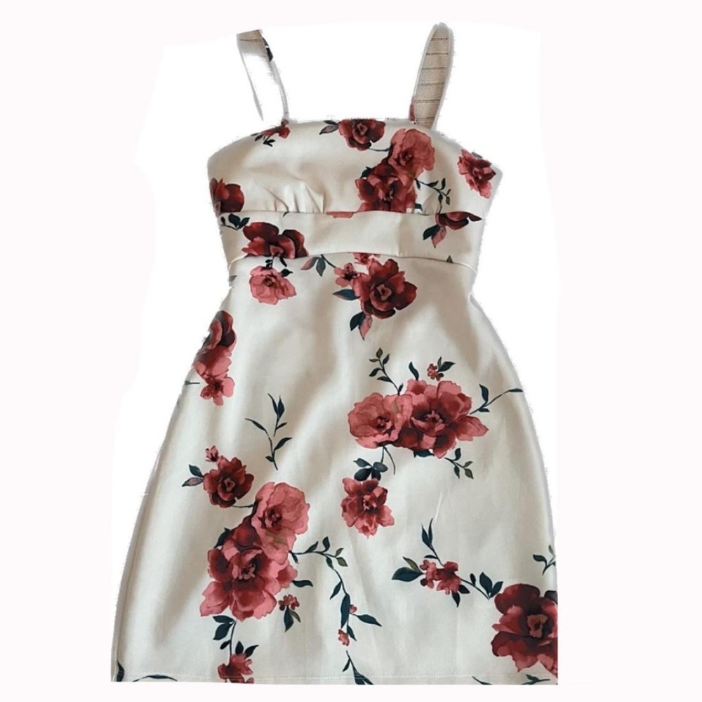 Floral Mini Dress with Roses🥀